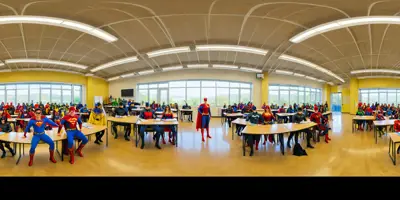 Clase con superhéroes Alejandro